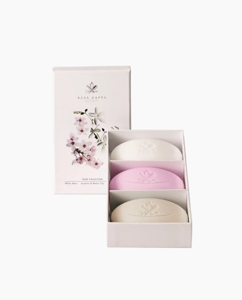 Coffret de savons - White Moss, jasmin et nénuphar, Sakura Tokyo