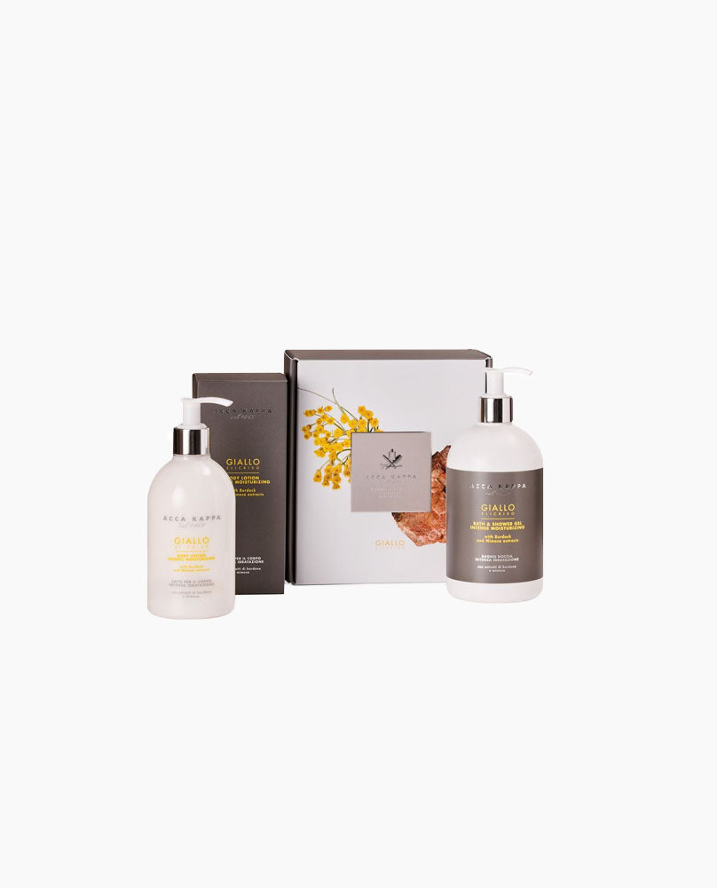 Coffret cadeau Giallo Elicriso - Gel douche et lotion pour le corps