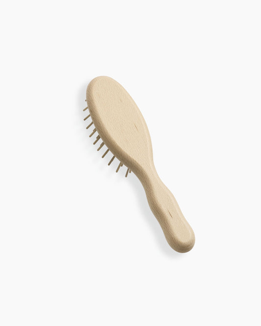 Beechwood Travel Brush With Wood Pins