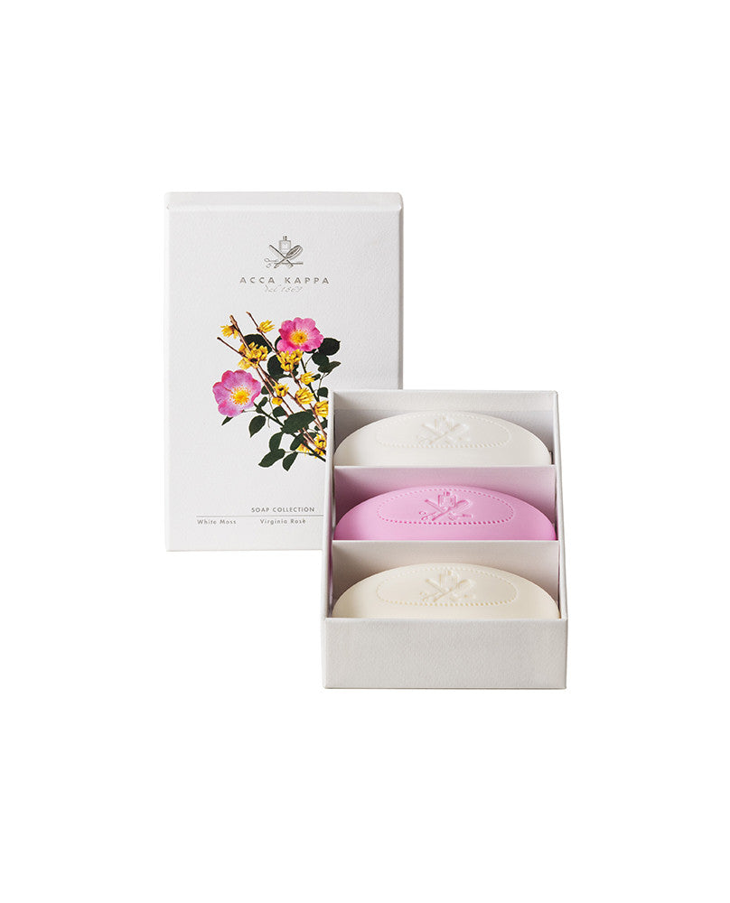 Soap Set - White Moss, Virginia Rose, Calycanthus