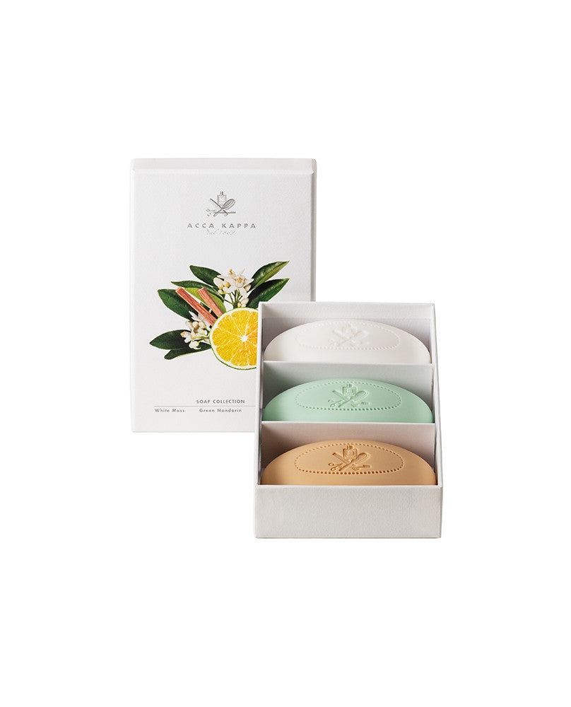 Soap Set - White Moss, Green Mandarin, Sandalwood